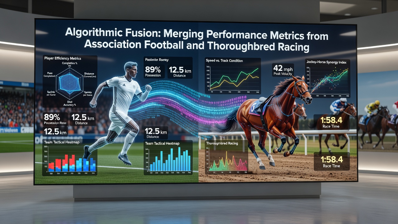 Flowchart showing layered betting structure with fused football and racing metrics
