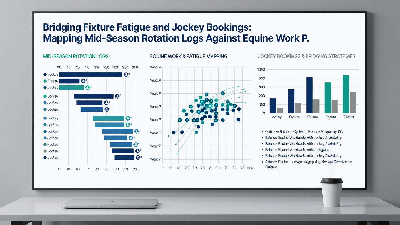 Detailed chart mapping soccer player rotation logs against thoroughbred training workloads and jockey assignment frequencies for June 2026 betting strategies