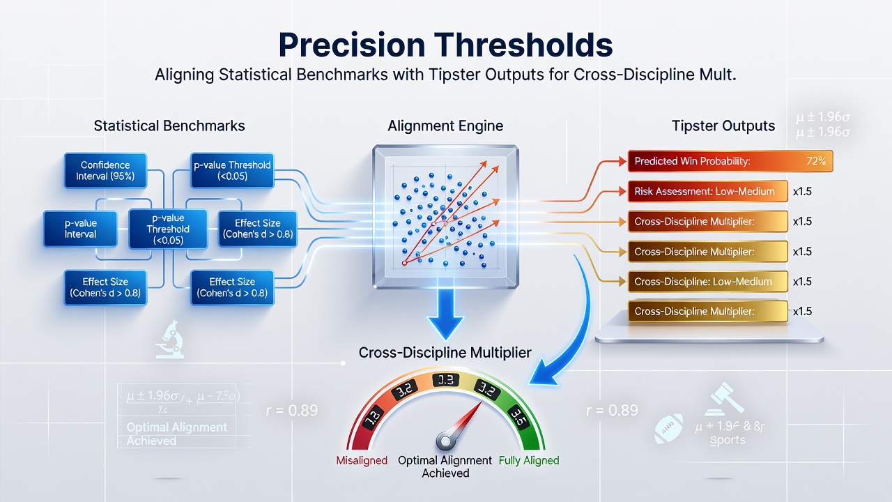 Data visualization showing cross-discipline threshold alignment between football statistics and horse racing performance metrics
