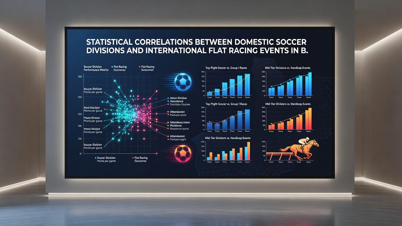 Detailed charts comparing soccer league standings trends with flat racing sectional data for win probability adjustments