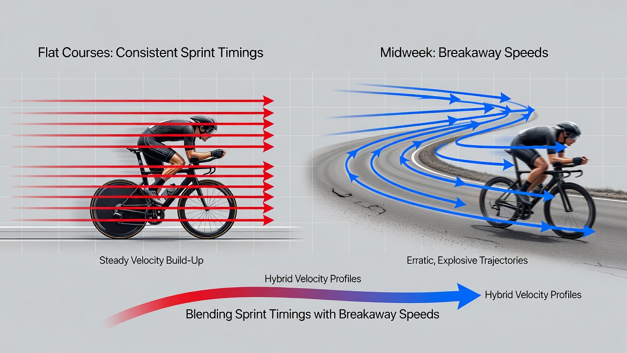 Infographic showing layered prediction models from velocity data integration